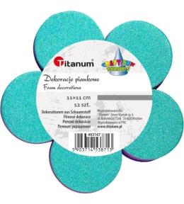 Dekoracje piankowe kwiaty 12szt