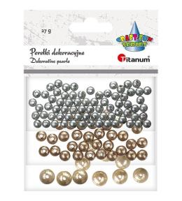 Perełki dekoracyjne plastikowe mix 12g
