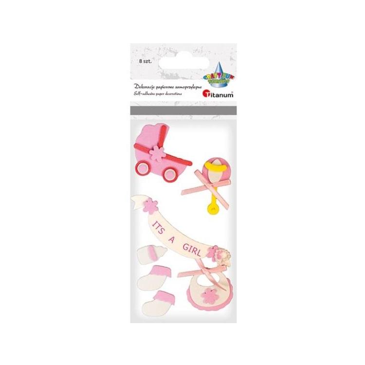 Naklejki piankowe 3D akcesoria noworodka 8szt