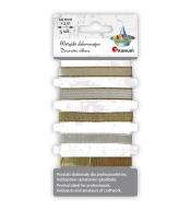 Wstążki 10mm 5x2m złote