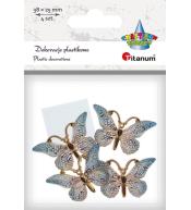 Dekoracje samoprzylepne motyle 38x23mm 4szt