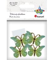 Dekoracje samoprzylepne motyle 38x23mm 4szt