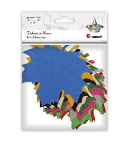 Filcowe liście klonu 100x95mm mix 12szt