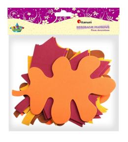 Dekoracje piankowe liście mix 8szt