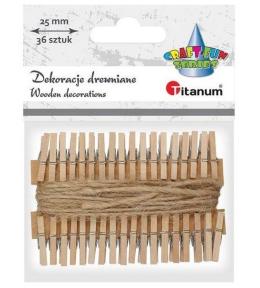 Klamerki drewniane 36szt