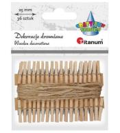 Klamerki drewniane 36szt