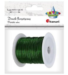 Drucik florystyczny 0,45mm x 30m zielony