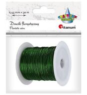 Drucik florystyczny 0,45mm x 30m zielony