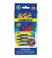 Pastele olejne sześciokątne 12 kolorów