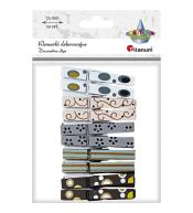 Klamerki drewniane mix 10szt