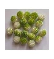 Koraliki plastikowe 10mm zielone ombre 50szt