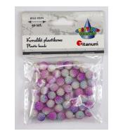 Koraliki plastikowe 10mm fioletowe ombre 50szt