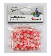 Koraliki plastikowe 10mm koralowe ombre 50szt