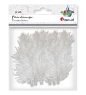 Piórka puch indyk 9-15cm białe 50szt