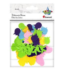 Filcowe tulipany i motyle 60szt