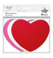 Dekoracje piankowe serca mix 12szt