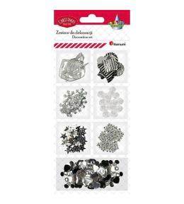 Zestaw do cardmakingu srebrny