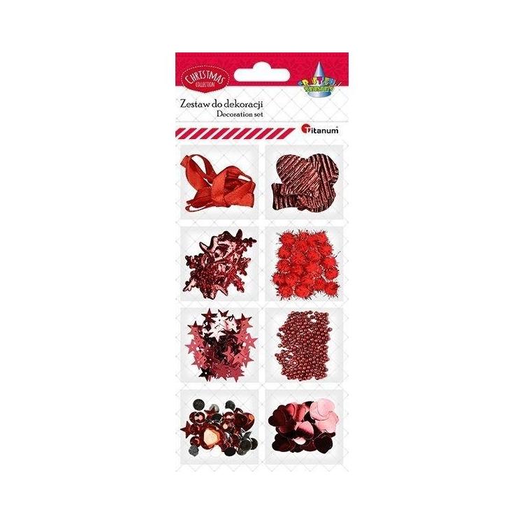 Zestaw do cardmakingu czerwony