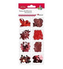 Zestaw do cardmakingu czerwony