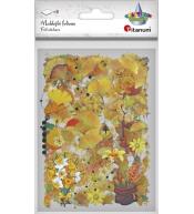 Naklejki foliowe 8 plansz liście, kwiaty, kosze