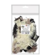 Piórka dekoracyjne 8g mix kolorów