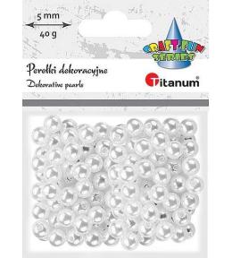 Koraliki plastikowe perełki 40g