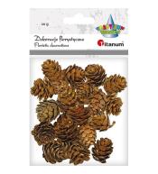 Szyszki mix rozmiarów brązowe 20g