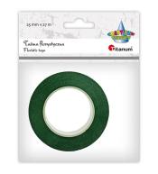 Taśma florystyczna 25mm 27m ciemnozielona