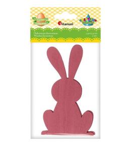 Drewniane zające ciemnoczerw. 74x127mm 2szt