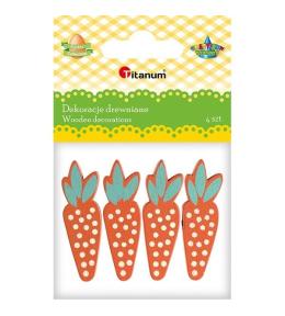 Drewniane marchewki 14x45mm 4szt