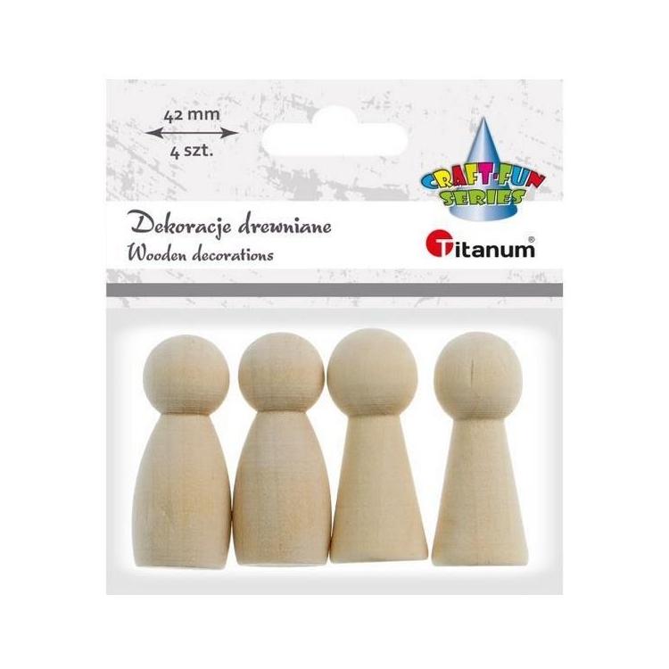 Drewniane pionki 42mm 4szt