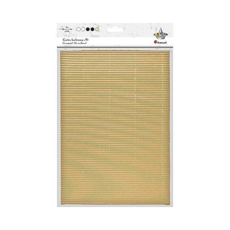 Karton karbowany A4 5 kolorów metalizowanych mix