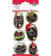 Naklejki papierowe 3D plastry drewna