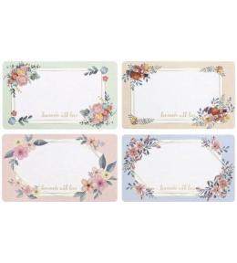 Etykieta samoprzylepna kwiatowe 250szt