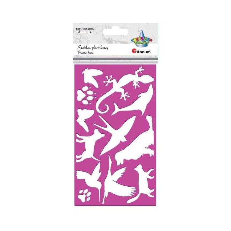 Szablon plastkowy 105x180mm Zwierzęta