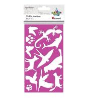 Szablon plastkowy 105x180mm Zwierzęta