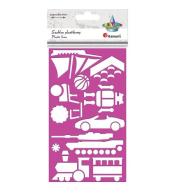 Szablon plastkowy 105x180mm Boy