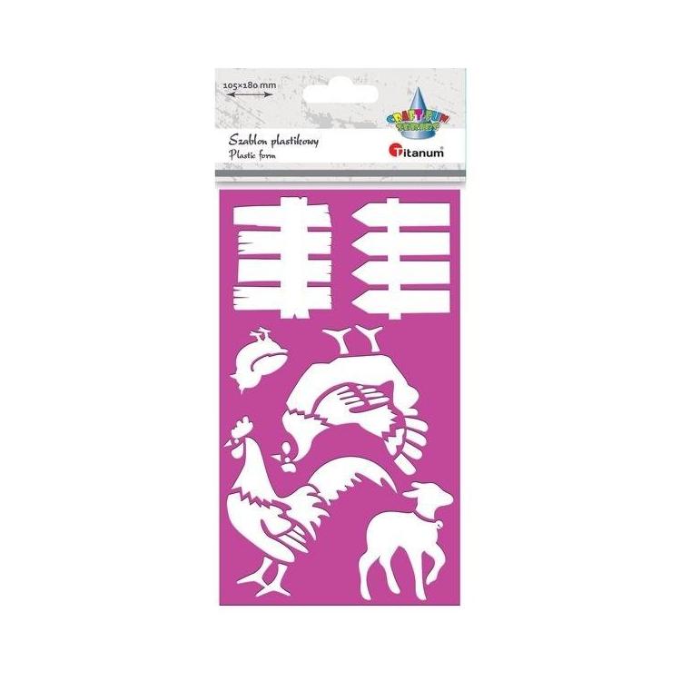 Szablon plastikowy 105x180mm Zagroda