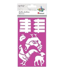 Szablon plastikowy 105x180mm Zagroda