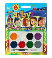 Farby do malowania twarzy 8 kolorów