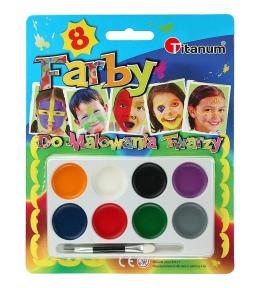 Farby do malowania twarzy 8 kolorów