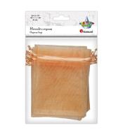 Woreczki z organzy łososiowe 9x12cm 6szt