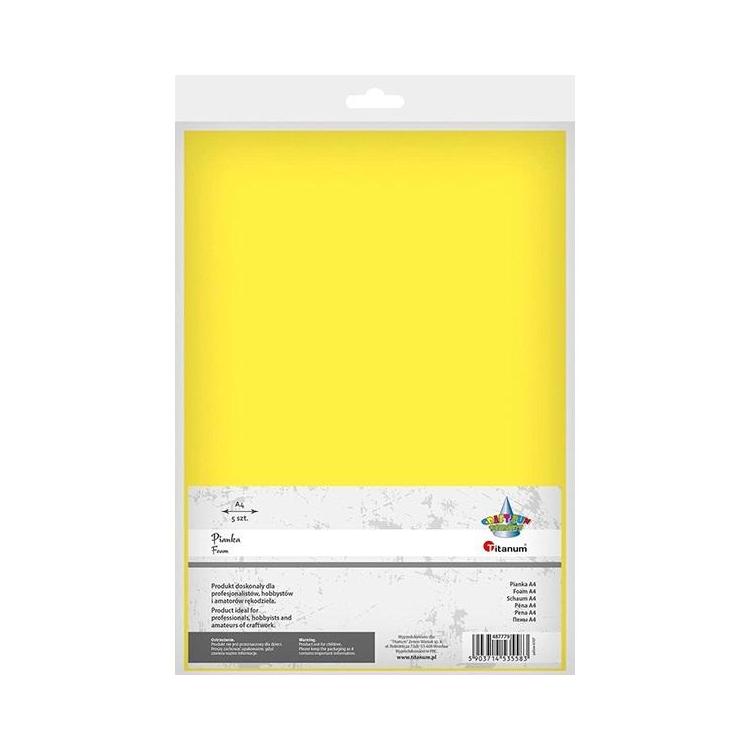 Pianka A4 5szt. żółta