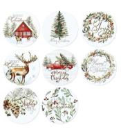 Naklejki papierowe na taśmie XMAX 25mm 500szt