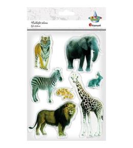 Naklejki żelowe Zoo 7szt.