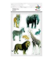 Naklejki żelowe Zoo 7szt.
