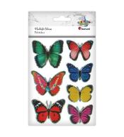 Naklejki foliowe 3D motyle mix 7szt.