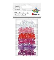 Koraliki plastikowe połówki kuli 6 kolorów 3,5g