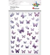 Naklejki foliowe Motyle fioletowe i holograficzne
