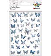 Naklejki foliowe Motyle niebieskie i holograficzne